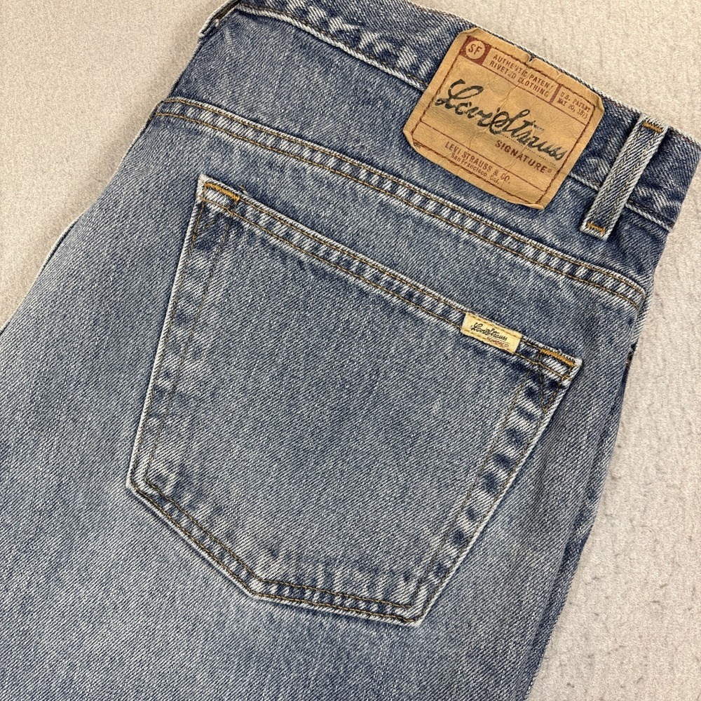 Vintage Y2K Levi Strauss Signature‎ Men's Loose Fit Straight Jeans Size W40 L30